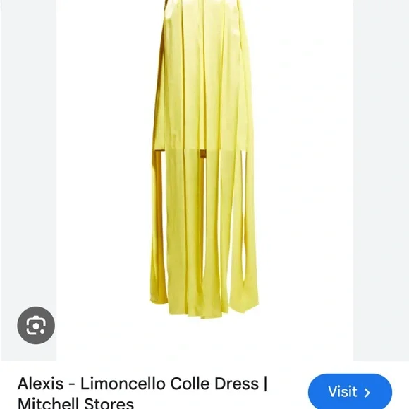 Alexis Colle Yellow Maxi Dress